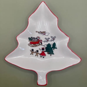 Mason’s Christmas Village serveerschaal kerstboom klein 1796