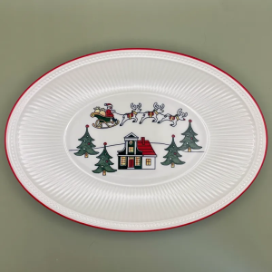 Wedgwood Windsor Christmas zuurschaaltje ovale schaal