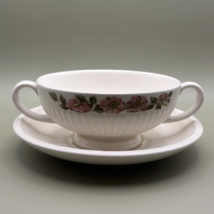 Wedgwood Briar Rose Tasse à Soupe et Soucoupe